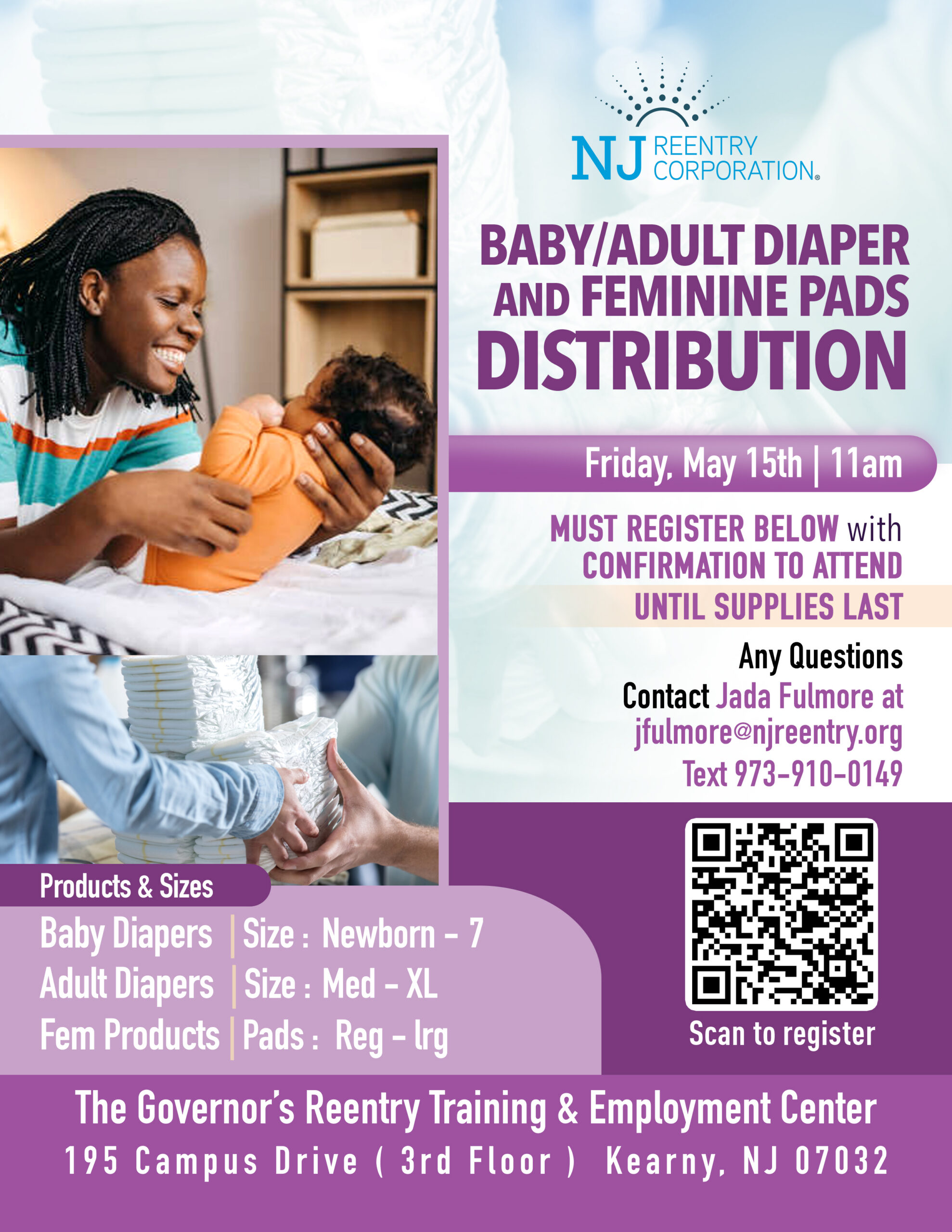 Baby/Adult Diaper and Feminine Pads Distribution